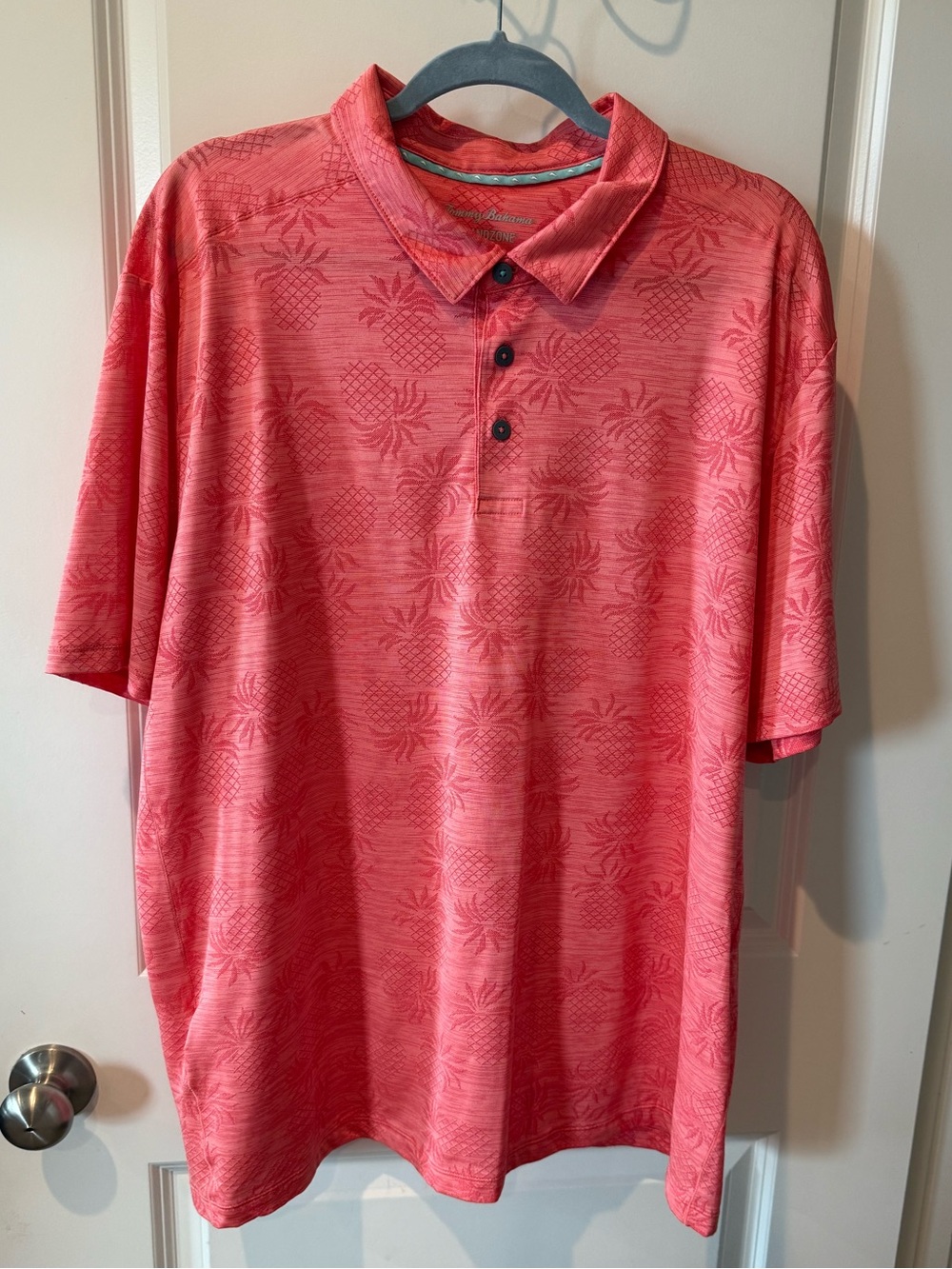 Tommy Bahama Coral Pineapple Jacquard Polo